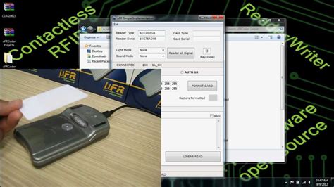 mifare 1k card reader software|rfid usb reader software download.